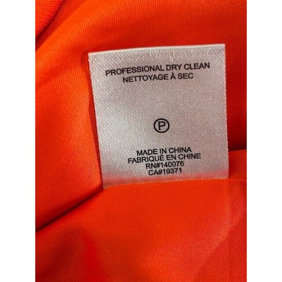 Generation Love Hudson Crepe Blazer Jacket Padded Shoulder Pockets Papaya S NEW - Picture 9 of 10